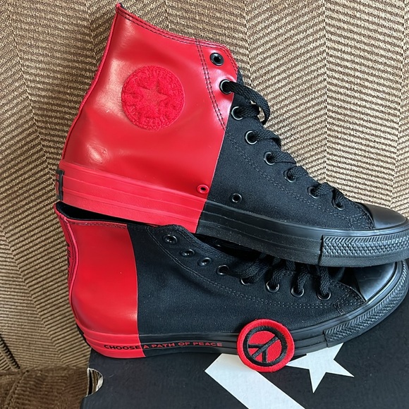 Men’s Converse All Star “ Seek Peace”  HighTop Sneakers…Size 9.5 - Picture 6 of 10